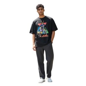 My Hero Academia Black Short Sleeve Cotton Crewneck T-Shirt size Large